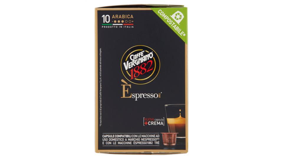 Caffè Vergnano 1882 Èspresso1882 Arabica - 10 Capsule - Compatibili Nespresso