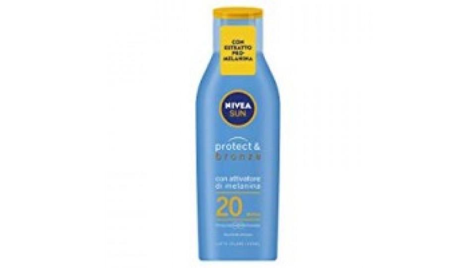 Nivea Sun protect & bronze Latte Solare FP 20 Media