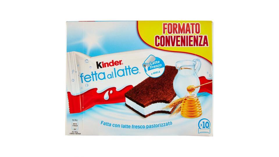Kinder - Fetta al latte 10 pezzi