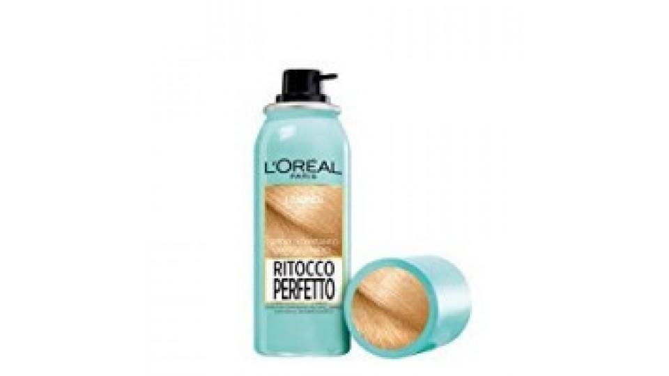 L'Oréal Paris Ritocco Perfetto Spray Ritocco Radici, Colorazione Ricrescita, Copre i Capelli Bianchi e Dura 1 Shampoo, 5 Biondo