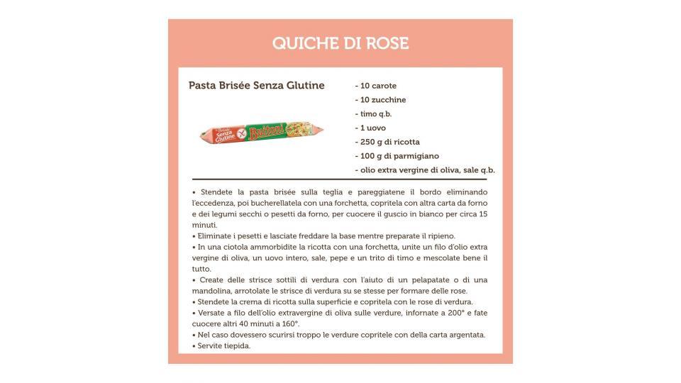 BUITONI LA BRISÉE SENZA GLUTINE Pasta brisée fresca rotonda rotolo