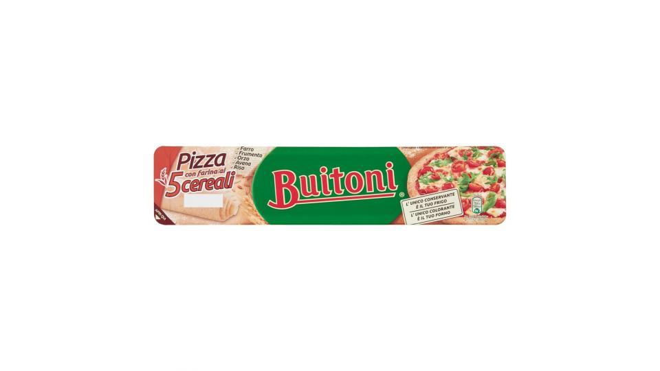 BUITONI PIZZA AI 5 CEREALI Pasta stesa per pizza con farina ai 5 cereali fresca rotonda rotolo