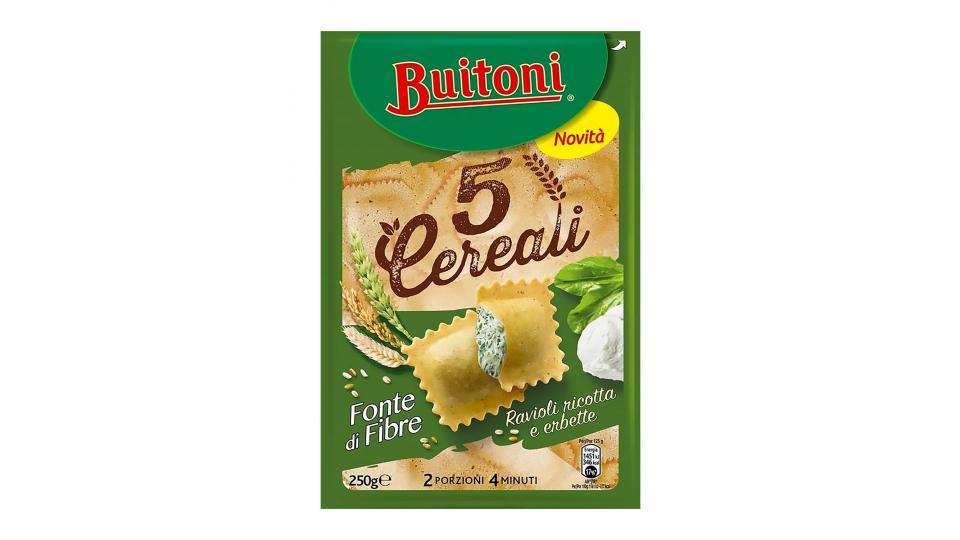 BUITONI 5 CEREALI RAVIOLI RICOTTA E ERBETTE Pasta fresca all'uovo