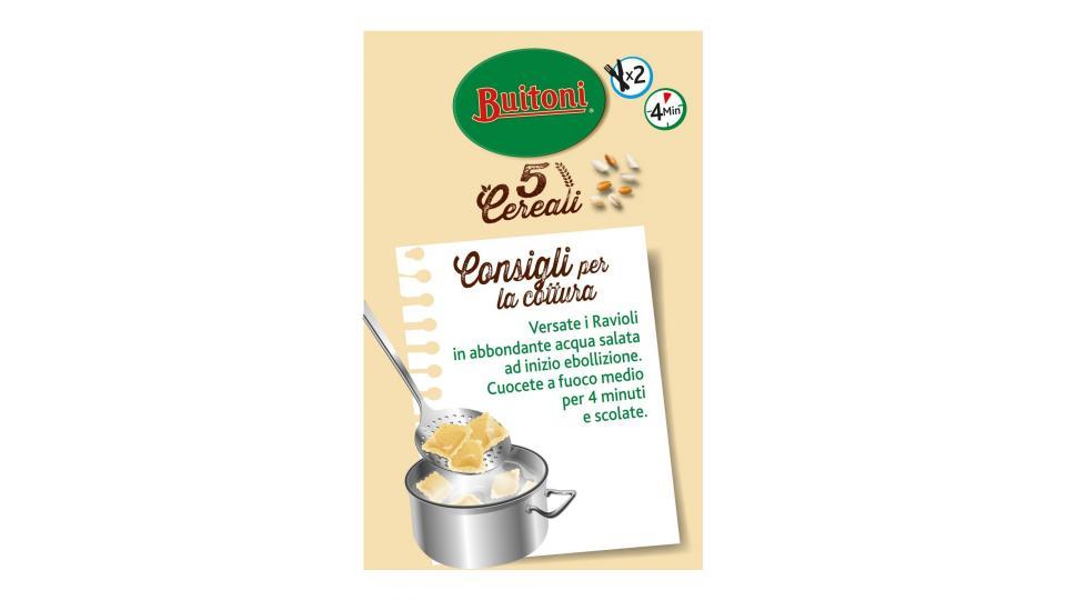 BUITONI 5 CEREALI RAVIOLI RICOTTA E ERBETTE Pasta fresca all'uovo