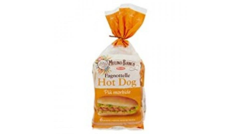 Mulino Bianco Pane Pagnottelle Classiche per Hot Dog, Ideale per la Pausa