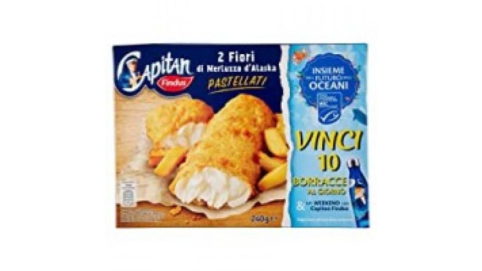 Capitan Findus - 2 Fiori di Merluzzo d'Alaska Pastellati