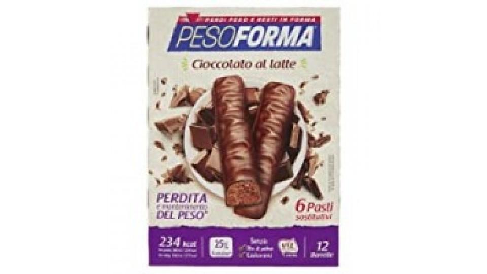 Pesoforma Barrette Cioccolato al Latte - Pasti sostitutivi dimagranti - SOLO 234 Kcal - Ricco in proteine