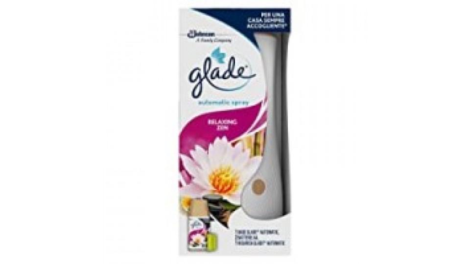 Glade Automatic Spray Base Con Ricarica, Fragranza Relaxing Zen - 1 Confezione Con 1 Erogatore + 1 Ricarica