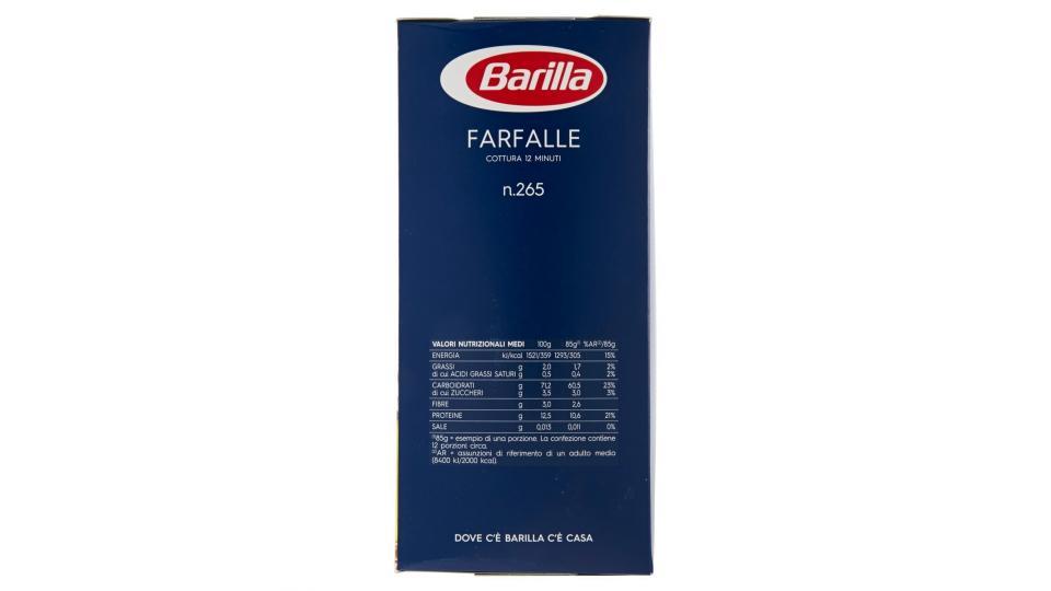 Barilla Farfalle n.265, Semola