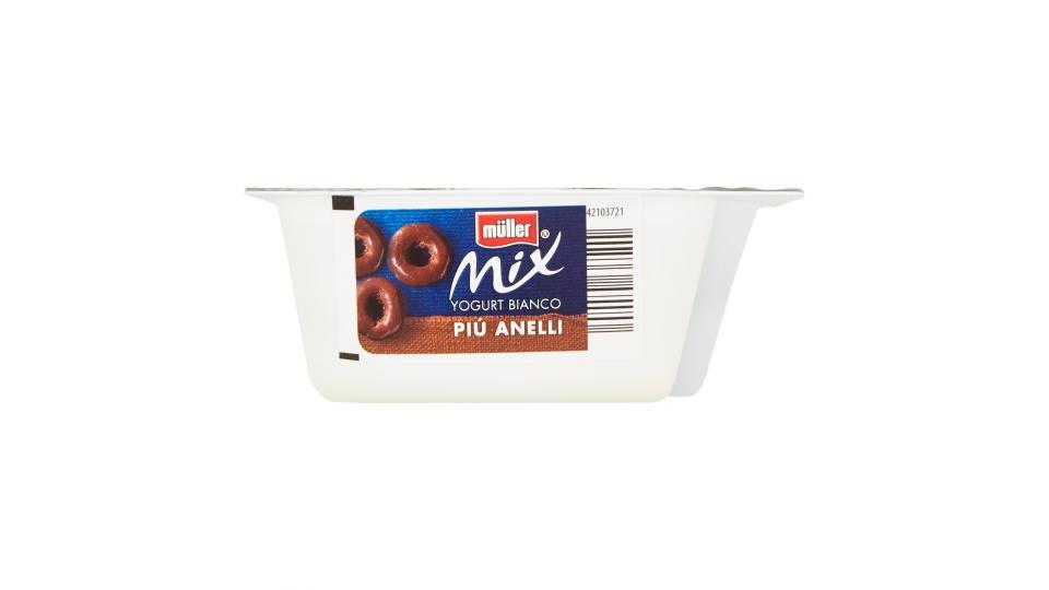 Muller - Mix, Yogurt Bianco Più Anelli al cioccolato