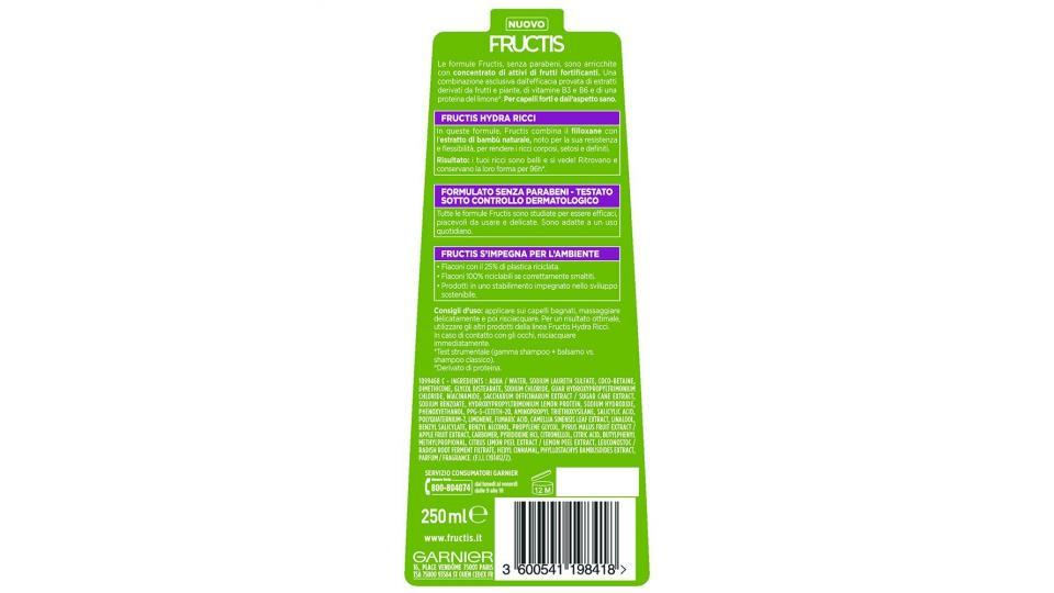 Garnier Fructis Hydra Ricci Shampoo per Capelli da Mossi a Ricci