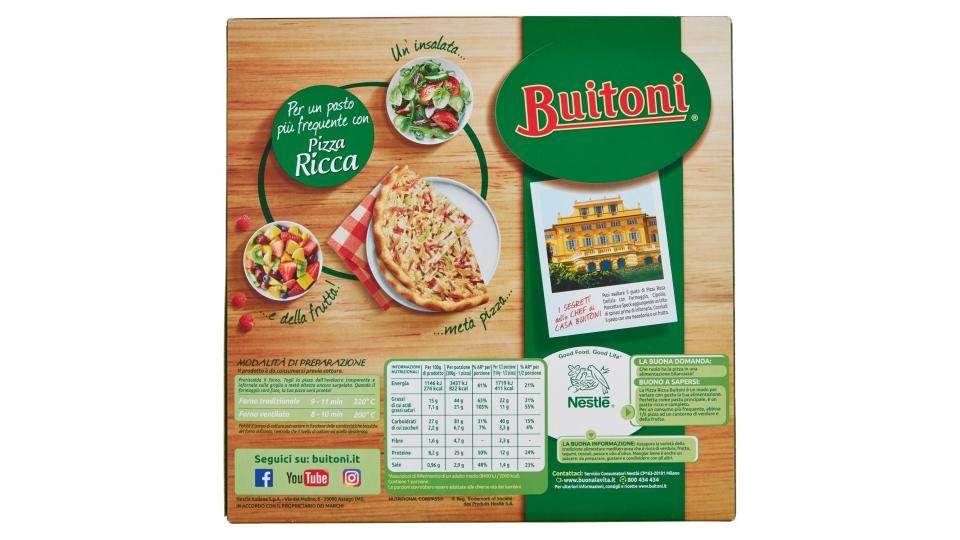 BUITONI PIZZA RICCA DELIZIA DI FORMAGGIO E SPECK Pizza surgelata 300g (1 pizza)