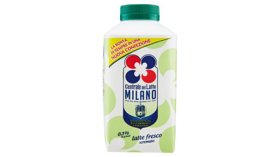 Centrale del Latte Milano latte fresco scremato
