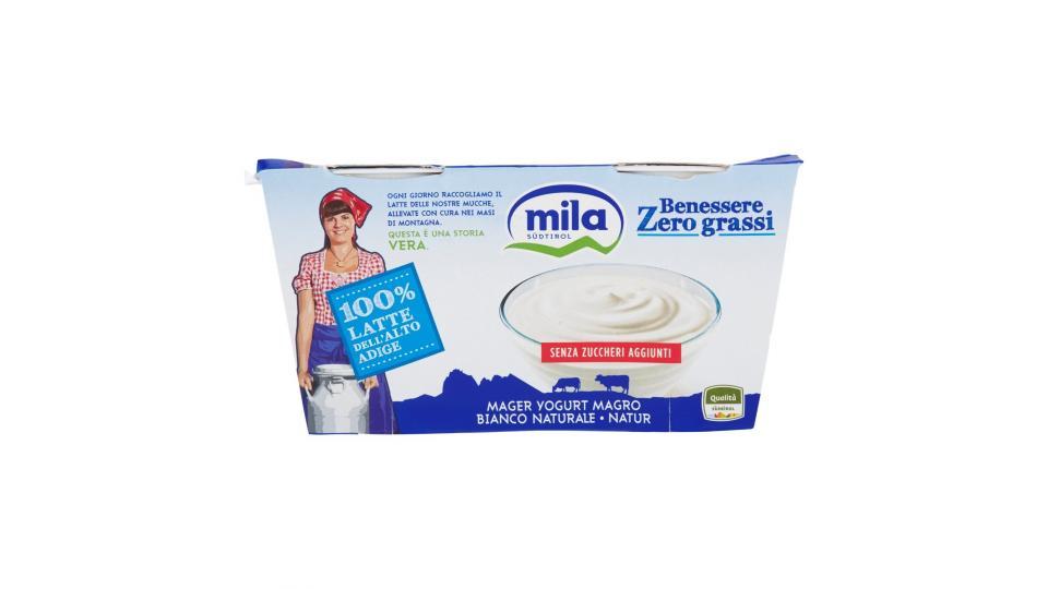 Mila Benessere Zero grassi Yogurt magro bianco naturale
