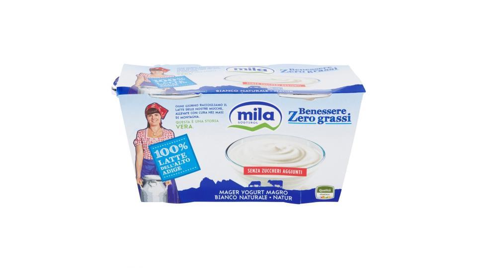 Mila Benessere Zero grassi Yogurt magro bianco naturale