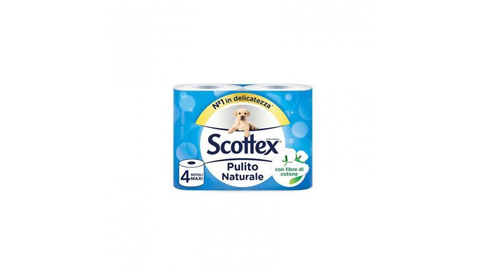 Scottex Pulito Completo Carta Igienica, 4 Rotoli Maxi