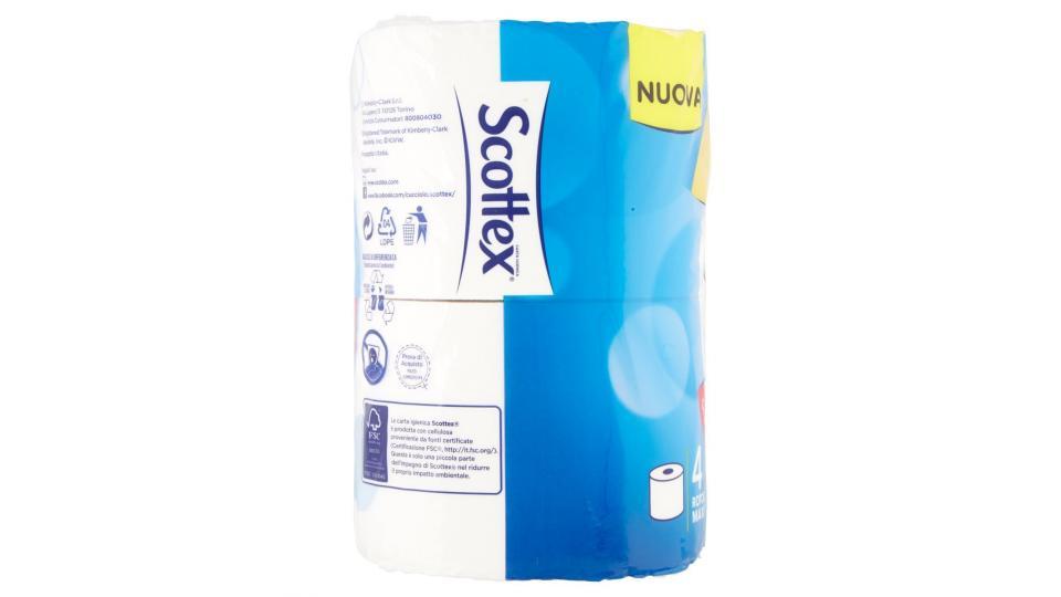 Scottex Pulito Completo Carta Igienica, 4 Rotoli Maxi