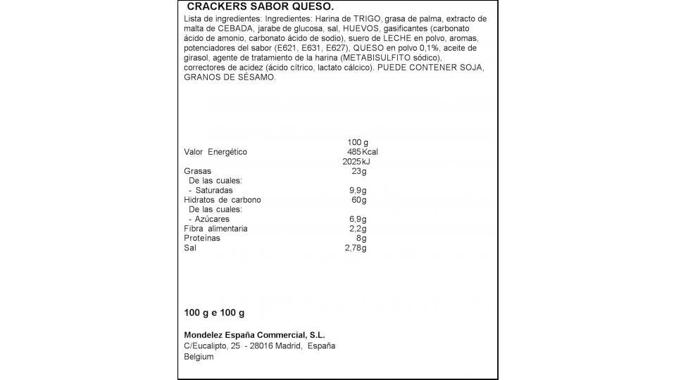 Tuc - Crackers al Gusto Formaggio