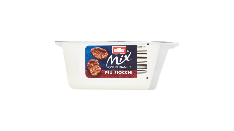 Muller - Mix, Yogurt Bianco Più Fiocchi al cioccolato