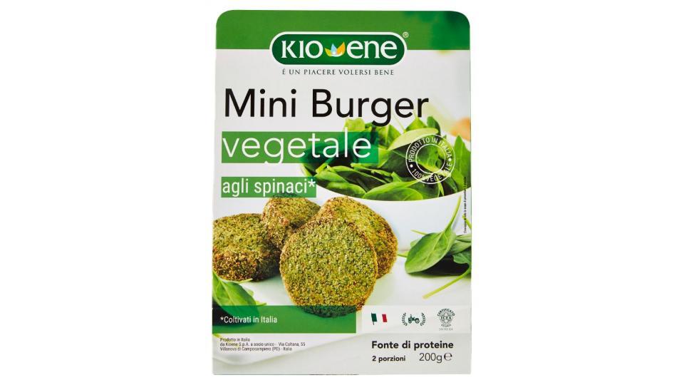 Kioene Mini Burger Vegetale Agli Spinaci