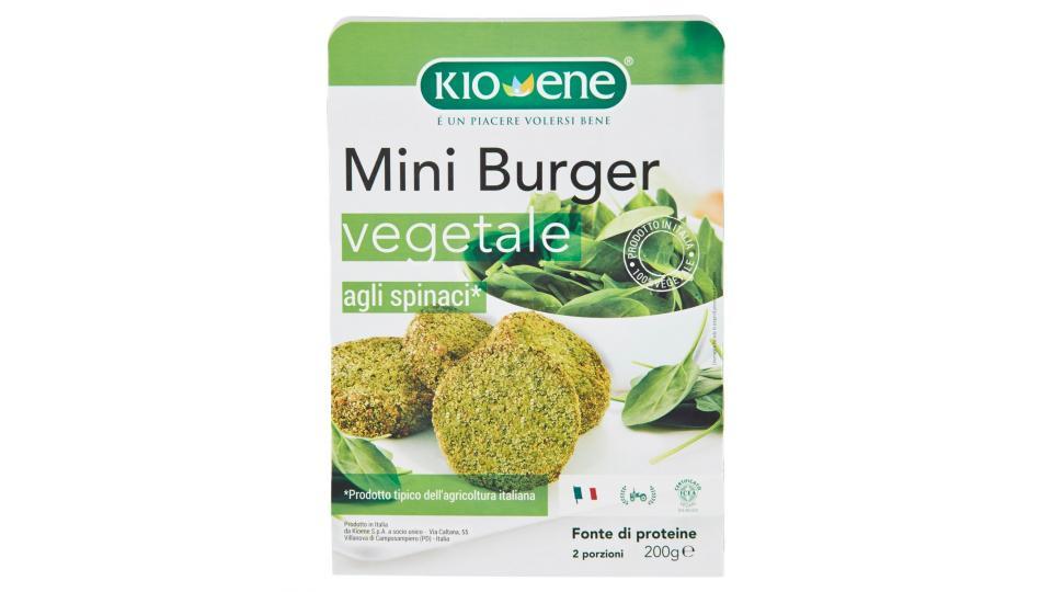 Kioene Mini Burger Vegetale Agli Spinaci