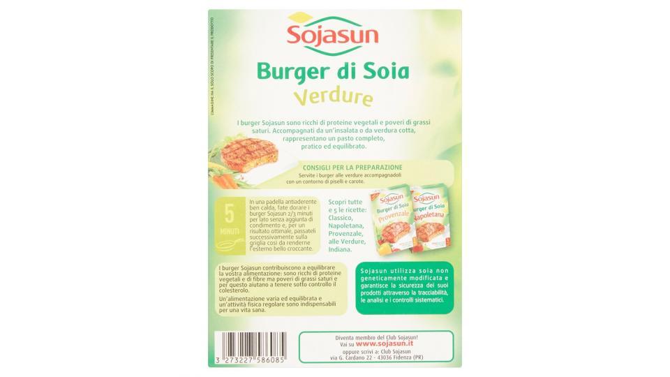 Sojasun Burger di soia verdure