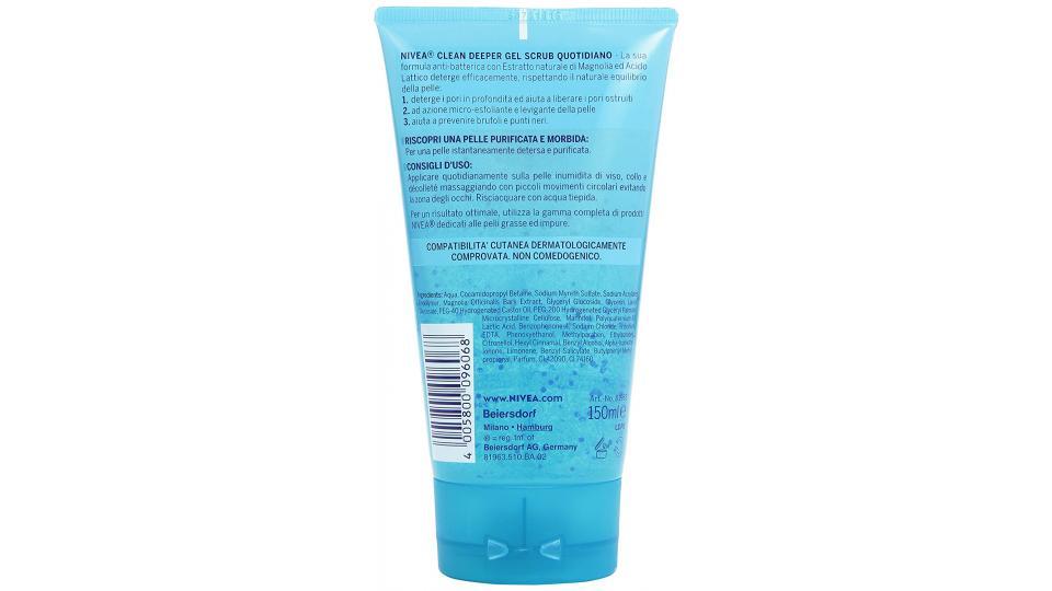 Nivea - Gel Scrub Quotidiano, Pelli Grasse Ed Impure - 