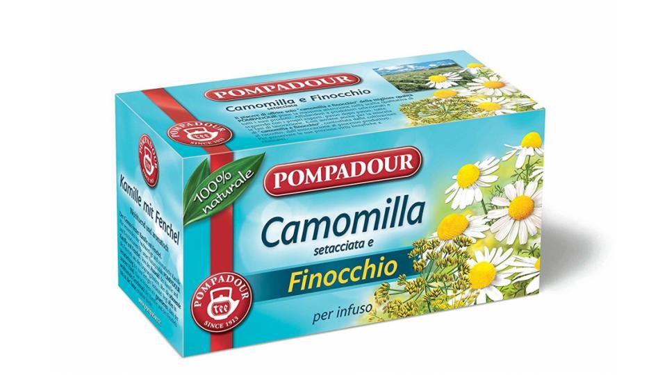 Pompadour - Tã© Per Infuso Camomilla Setacciata e Finocchio - 18 Bustine da