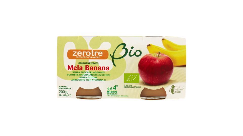Zerotre Bio Omogeneizzato Mela Banana