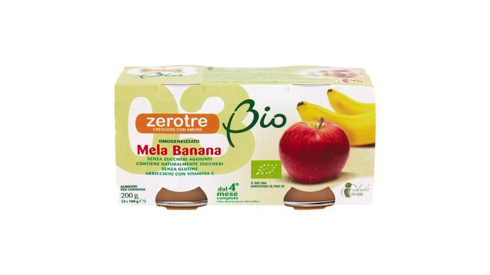 Zerotre Bio Omogeneizzato Mela Banana