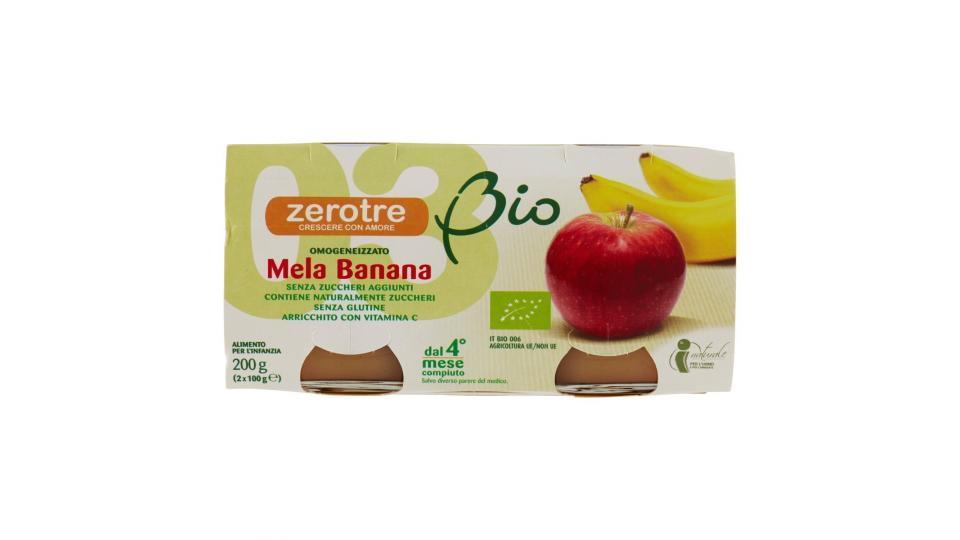 Zerotre Bio Omogeneizzato Mela Banana