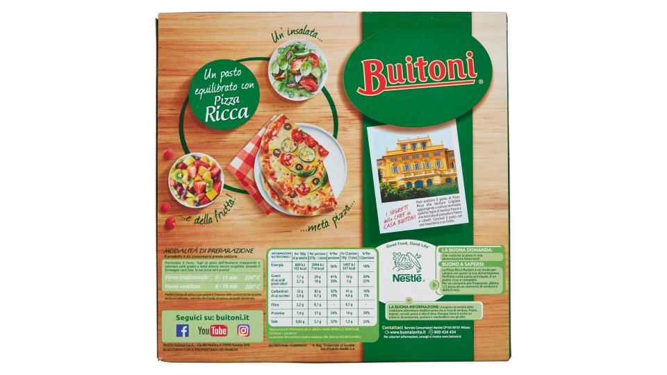 BUITONI PIZZA RICCA VERDURE GRIGLIATE Pizza surgelata 370g (1 pizza)