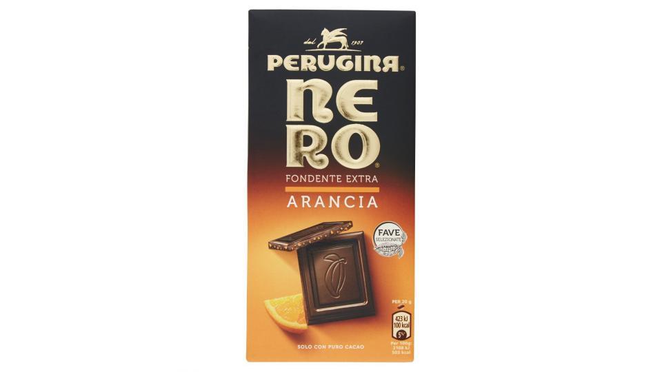 NERO PERUGINA Fondente Extra Arancia tavoletta di cioccolato fondente con granella di arancia