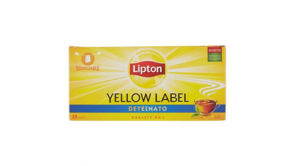 Lipton - Tè Nero, Deteinato