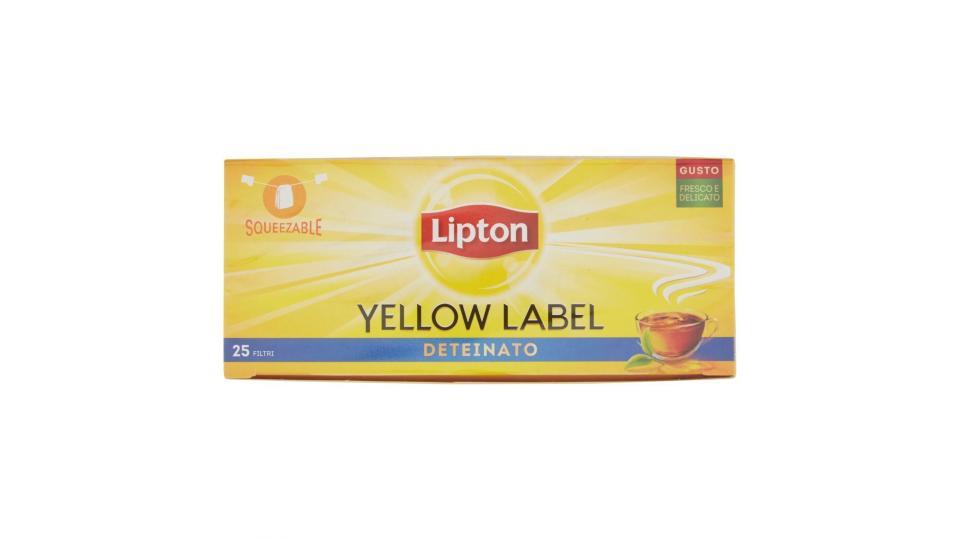Lipton - Tè Nero, Deteinato