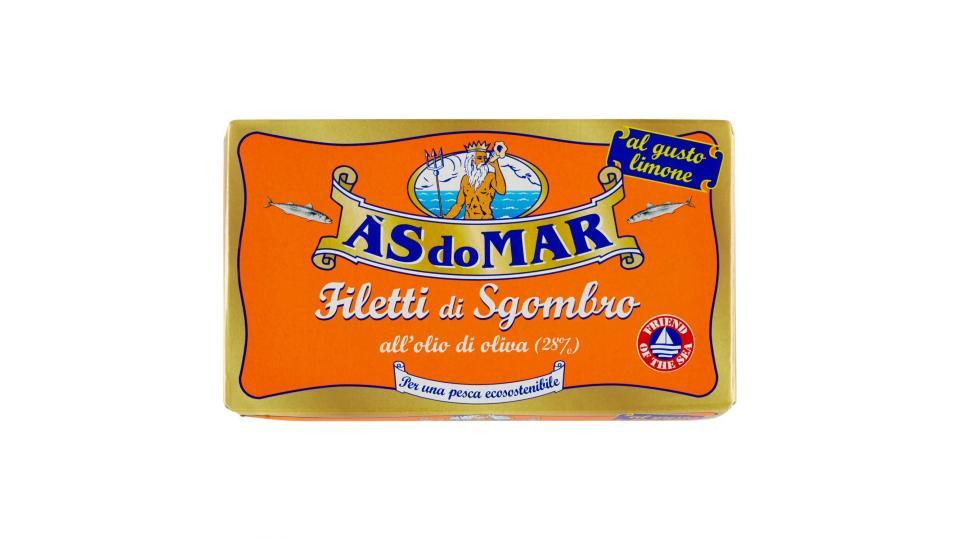 Asdomar - Filetti Di Sgombro, All'Olio Di Oliva, Al Gusto Limone
