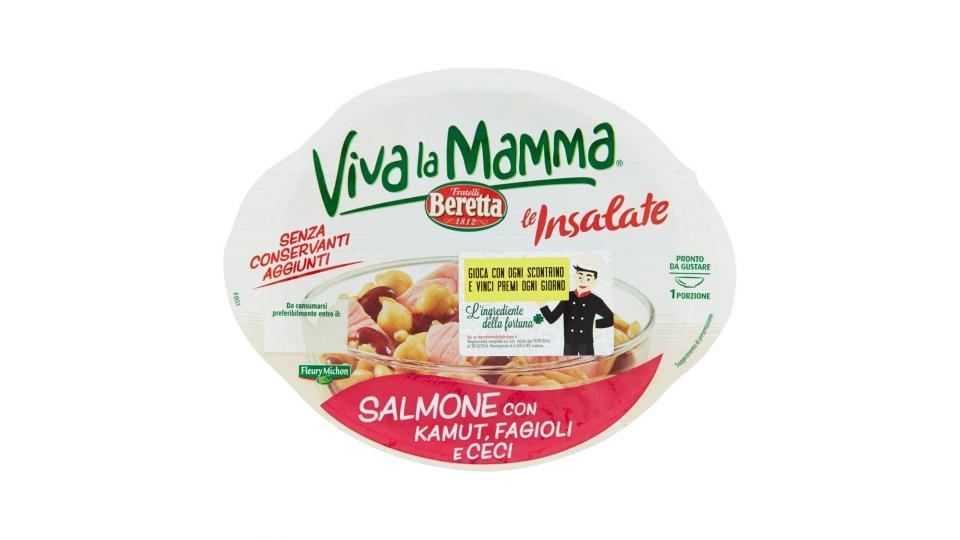 Fratelli Beretta Viva la Mamma le Insalate Salmone con Kamut, Fagioli e Ceci