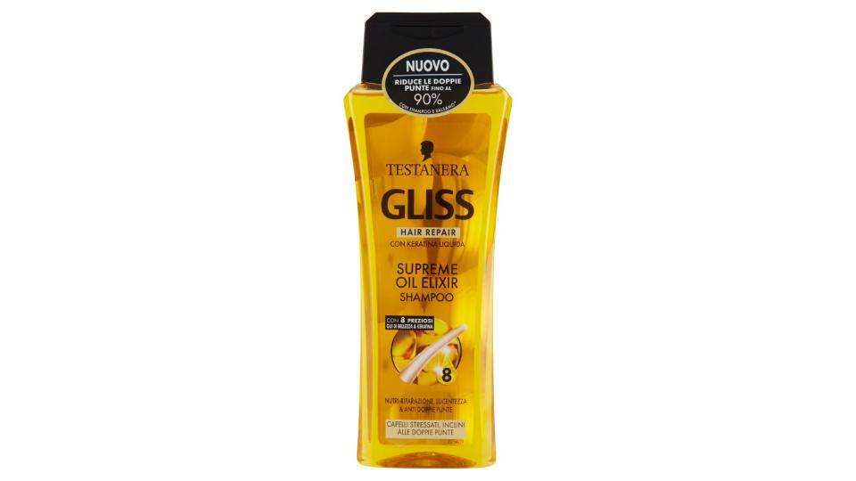 Testanera - Gliss Hair Repair, Shampoo con Nutritive Oil Elixir