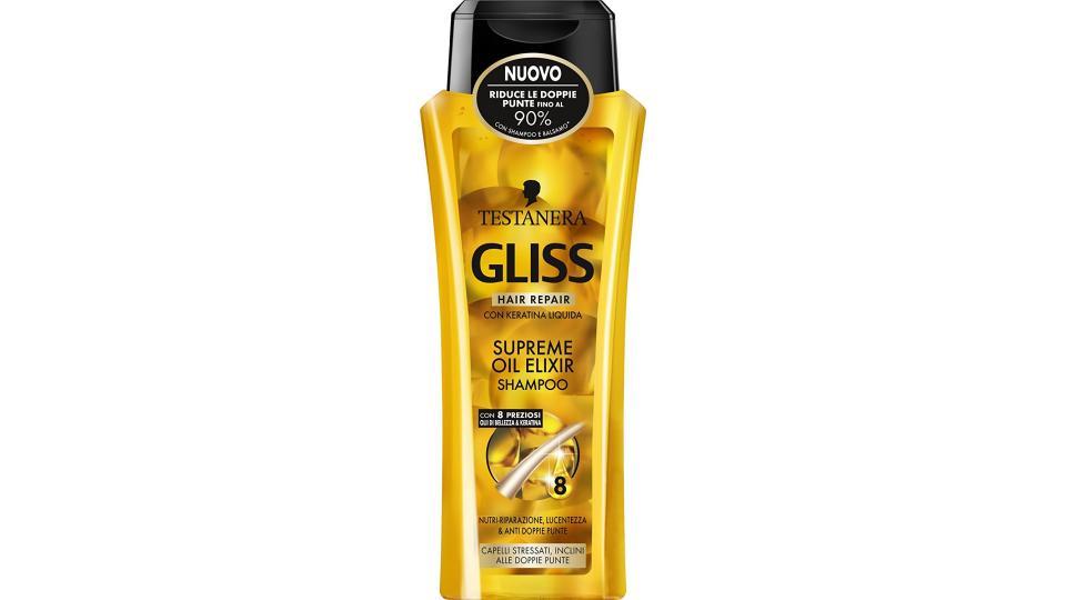 Testanera - Gliss Hair Repair, Shampoo con Nutritive Oil Elixir