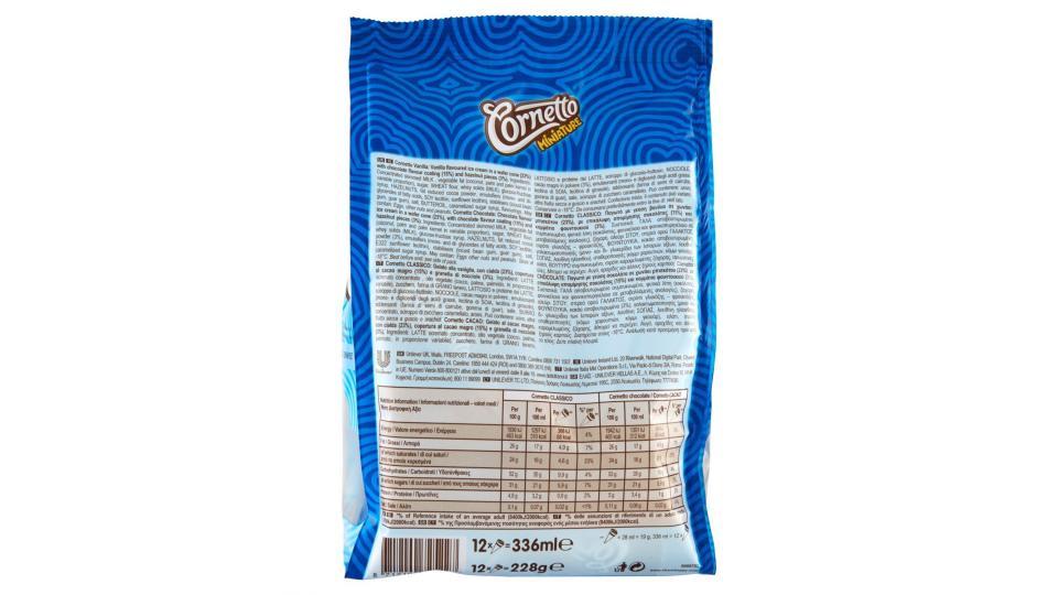 Cornetto Miniature classico - chocolate cacao 12 pezzi