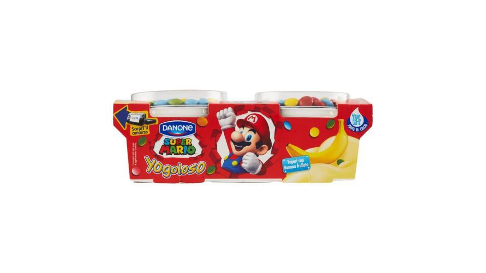 Danone Yogoloso Yogurt con Banana frullata Super Mario