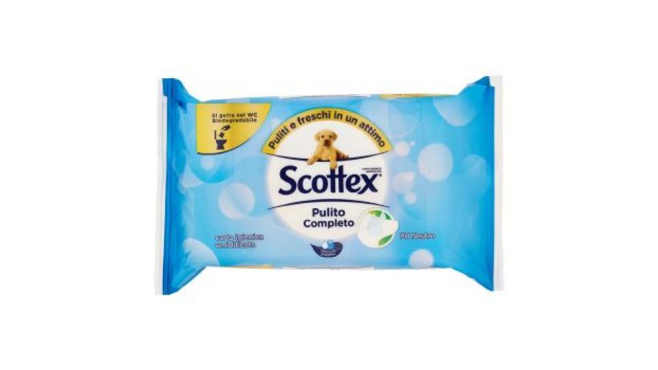 Scottex Pulito Completo, Carta Igienica Umidificata - 12 confezioni da
