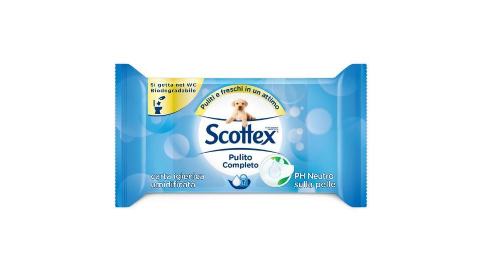 Scottex Pulito Completo, Carta Igienica Umidificata - 12 confezioni da