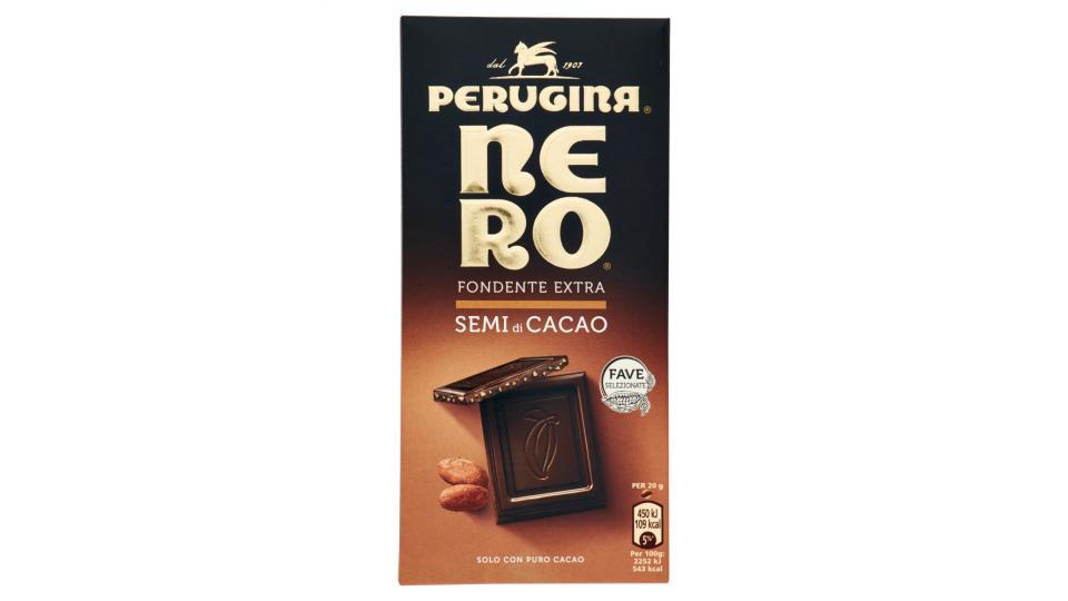 NERO PERUGINA Fondente Extra Semi di Cacao tavoletta di cioccolato fondente con semi di cacao