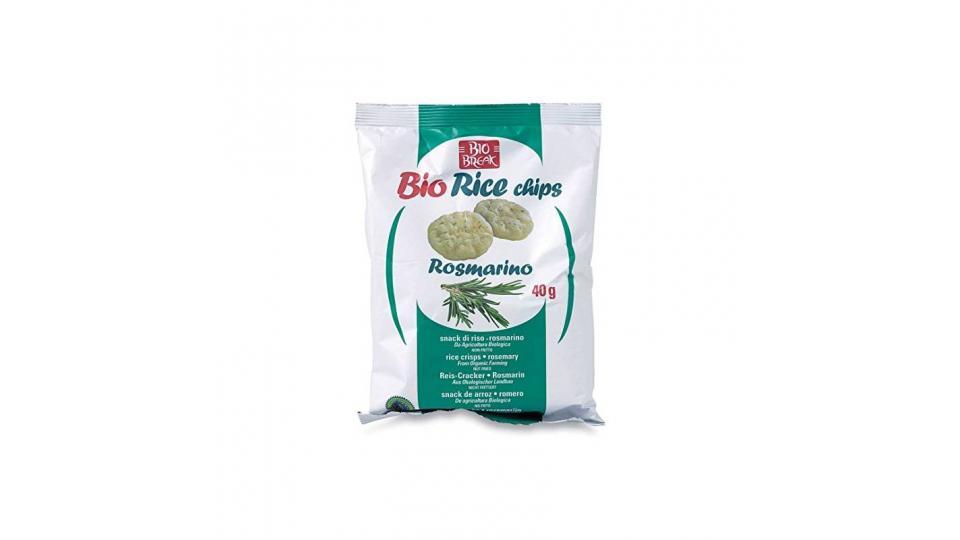 Bio Break, Bio Rice chips al rosmarino - snack riso e mais