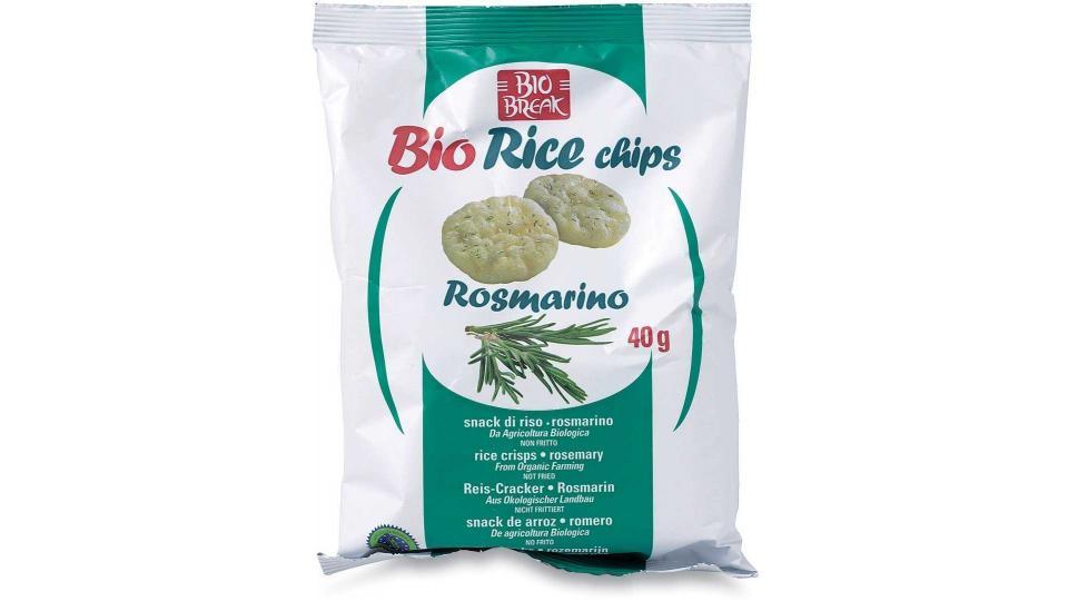 Bio Break, Bio Rice chips al rosmarino - snack riso e mais