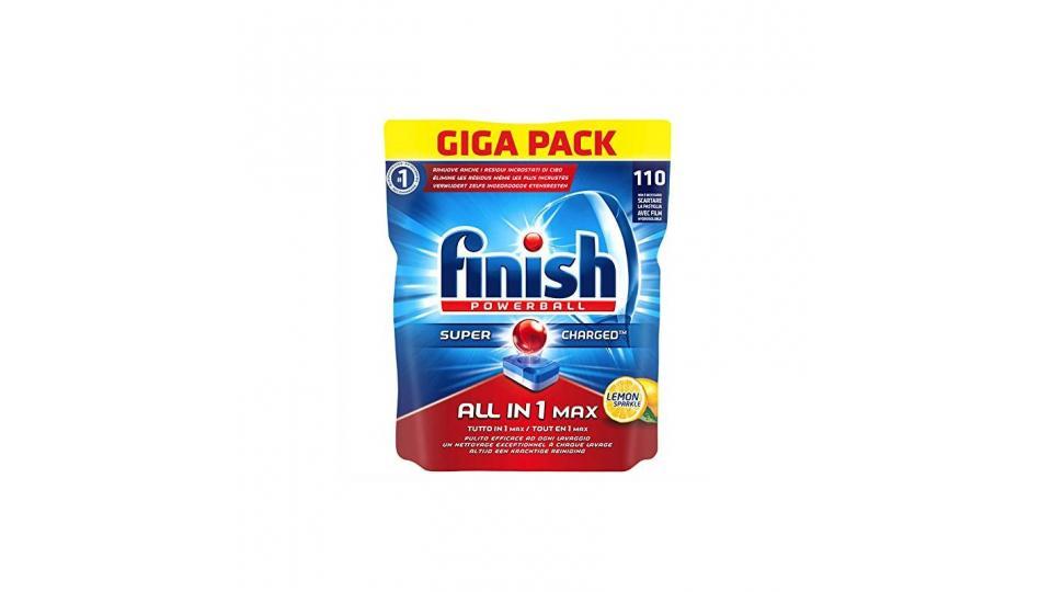 Finish All in 1 Max Pastiglie Lavastoviglie, Limone