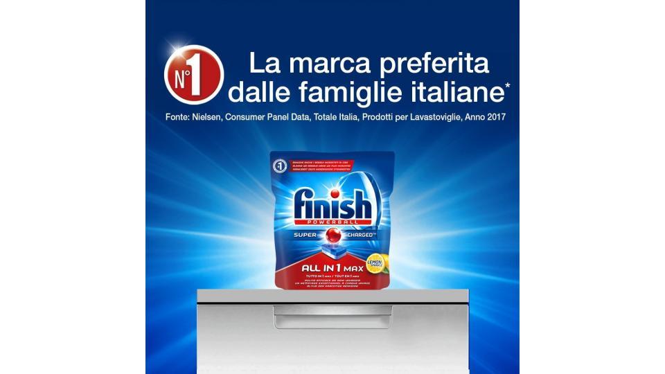 Finish All in 1 Max Pastiglie Lavastoviglie, Limone