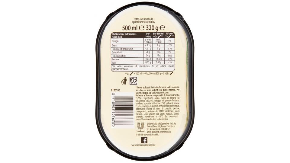 Algida- Carte D'Or - Carte D'Or Sorbetto Limone