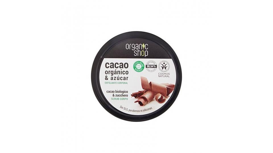 Scrub efoliante corpo al Cacao biologico & Zucchero Organic Shop